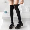 1 пара тонких однотонных бархатных носков JK Leg Socks, носки с тонкими влагоотводящими свойствами, носки выше колена, студенческие носки