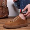 2024 Luxury Brand Cow Suede Retro Youth Latest Trend Sneakers Leather Men Dating Work Party Shoes Outdoor Lace-up Loafers Shoes