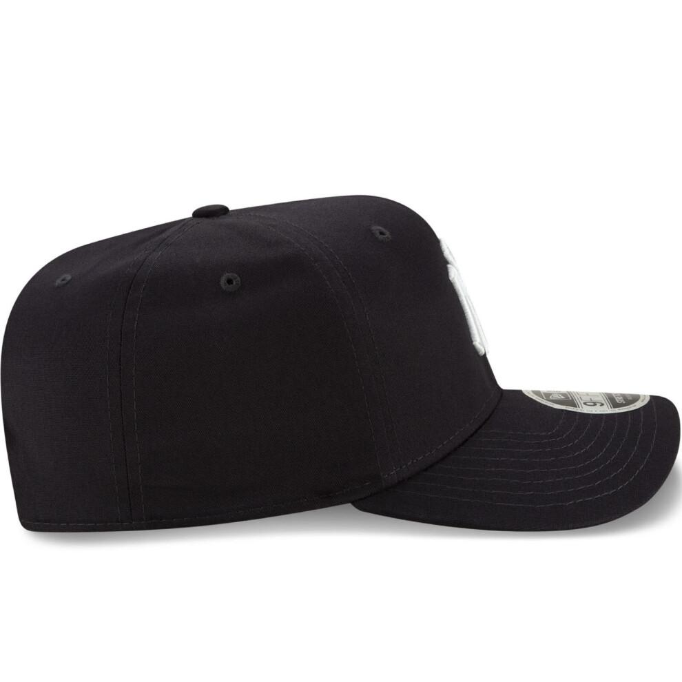 (SM, Navy) New Era New York Yankees 9FIFTY Stretch Snap Adjustable Baseball Cap Hat - Navy