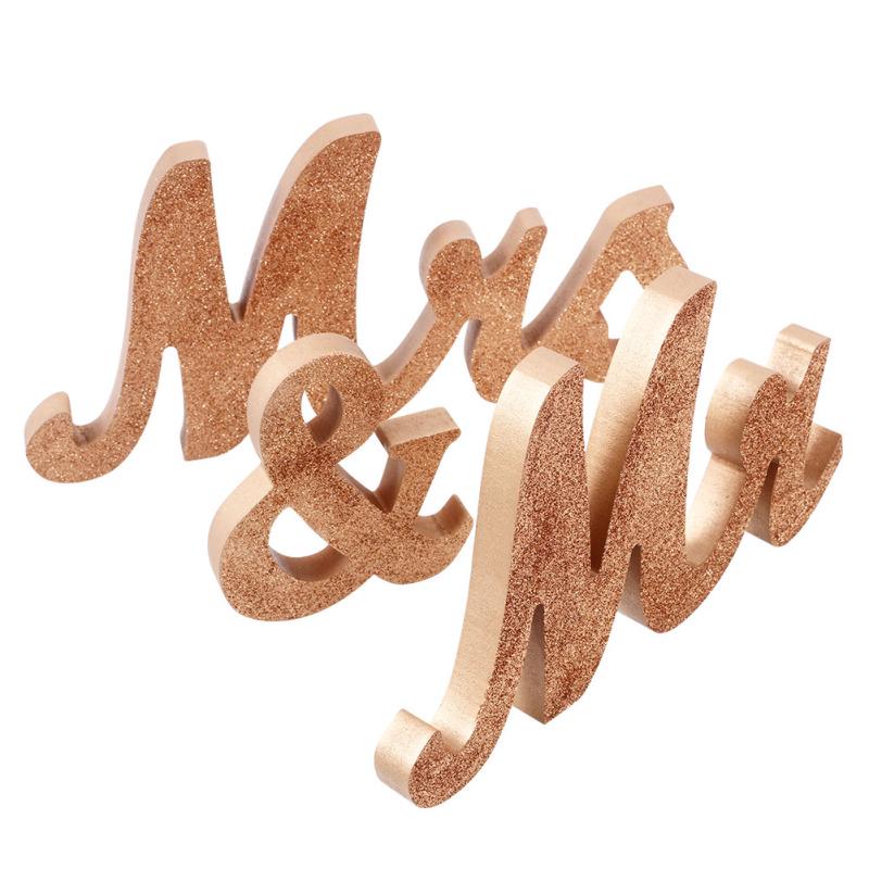 Деревянные декоративные реквизиты для свадьбы «Мистер и миссис»