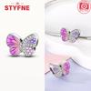 New Silver 925 Blue Dragonfly Butterfly Charms Beads Fit Bracelet for Women DIY Fine Jewelry Accessories Beads Gifts