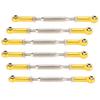 6Pcs 88mm Aluminum Alloy Adjustable Push RodsTurnbuckle Rod Linkage Accessories for RC Car Modelsgolden