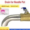 High-Temperature DN25 Drain Ball Valve with Elbow