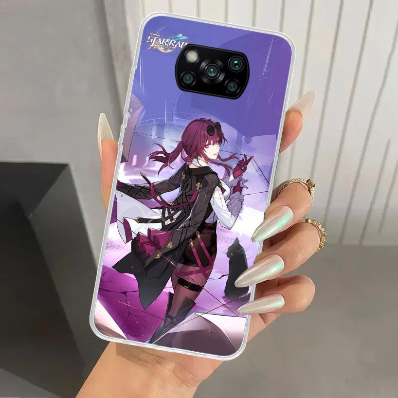 Чехол для телефона Honkai Star Rail Kafka для Xiaomi Poco X7 X6 X5 X4 X3 Nfc F6 F5 F4 GT F3 F2 Pro F1 M5S M4 M3 5G Мягкий Чехол Печать Защитный