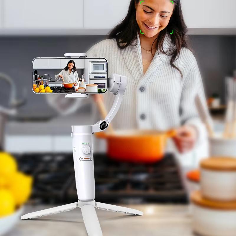 2025 Новый M2 360 вращающийся стабилизатор для селфи-палка для селфи с Bluetooth-управлением и отслеживанием подвеса для смартфона Tiktok в прямом эфире