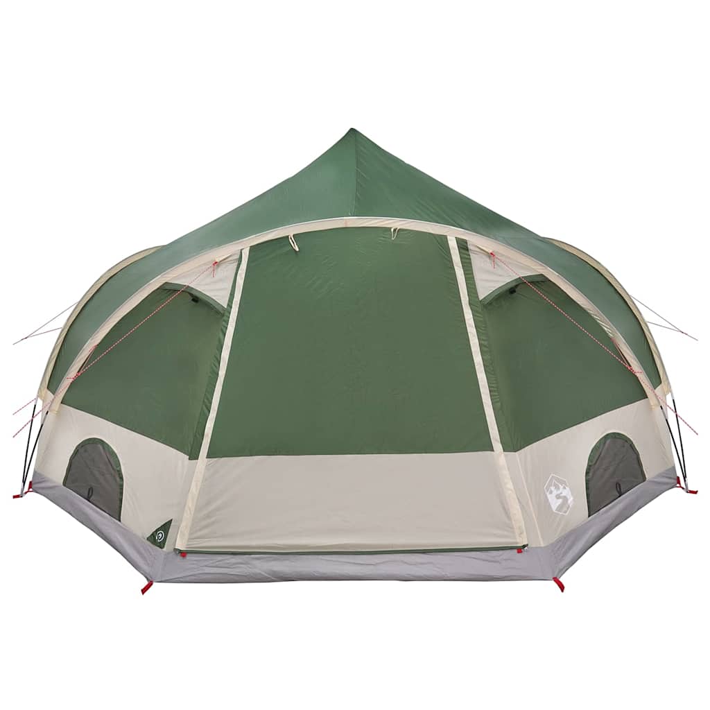 4 Person Dome Tent with Roof Green 505 x 450 x 248 cm