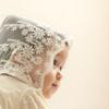 Кружевной чепчик Woojuai Toddler's Rosley, 20 х 19 см, белый, Популярная детская одежда в Корее
