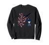 Usasaburo Kokeshi Doll and Japanese Cherry Blossoms Sweatshirt