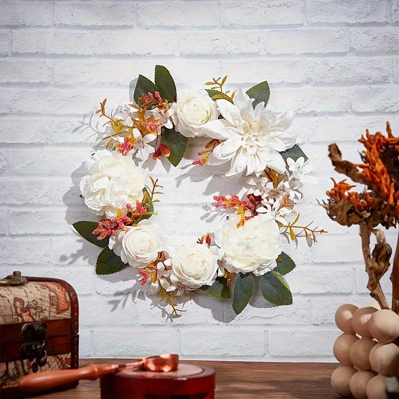 Creative Wreath Wood Circle DIY Handmade Ring Wreath Wedding and Festival Home Decor