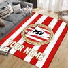 Custom Name PSV Eindhoven Flannel Pattern Square Carpet,Area Rug,Carpet Rug for Living Room Bedroom Sofa Playroom Decor,Non-slip Floor Mat