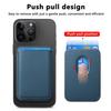 Официальная магнитная кожаная сумка для карт, подходит для iPhone16, задняя наклейка, магнитный чехол для карт Magsafe, простой кожаный кошелек Apple.