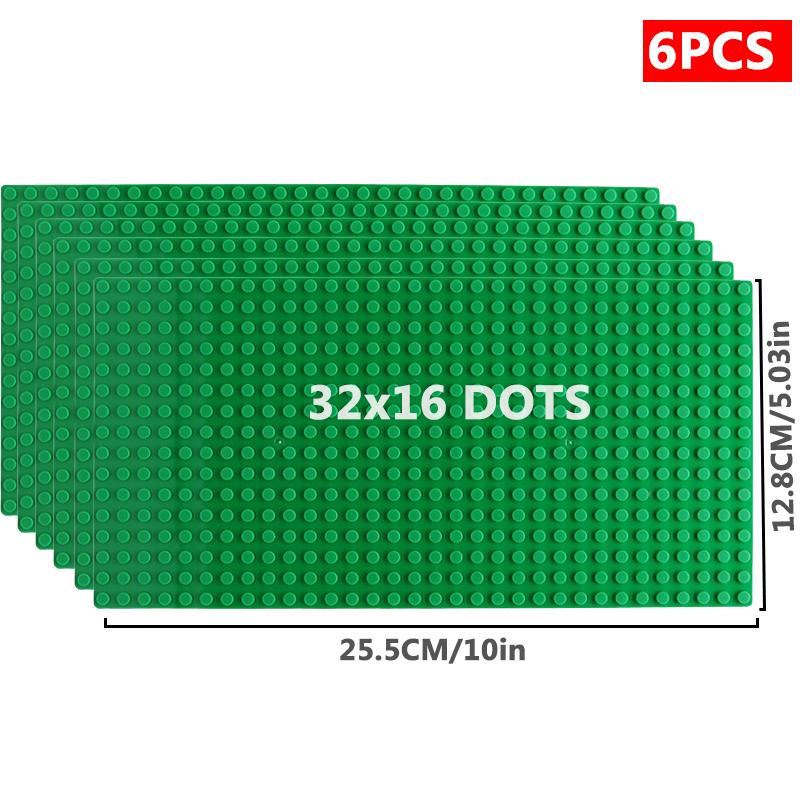 6 шт./компл. базовая пластина 32*32 32*16 шпильки классические фигурки строительные блоки пластины кирпичи опорная плита блоки детские игрушки для детей подарки