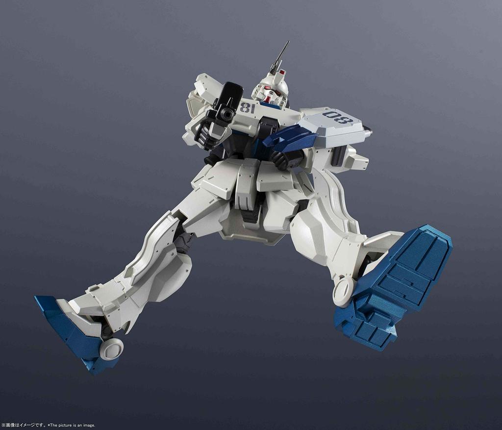 TAMASHII NATIONS GUNDAM UNIVERSE Мобильный доспех Гандам 08-й взвод МС RX-79[G]Ez-8 GUNDAM Ez8 приблизительно. Подвижная фигура, окрашенная в цвет АБС и ПВХ, 150 мм.