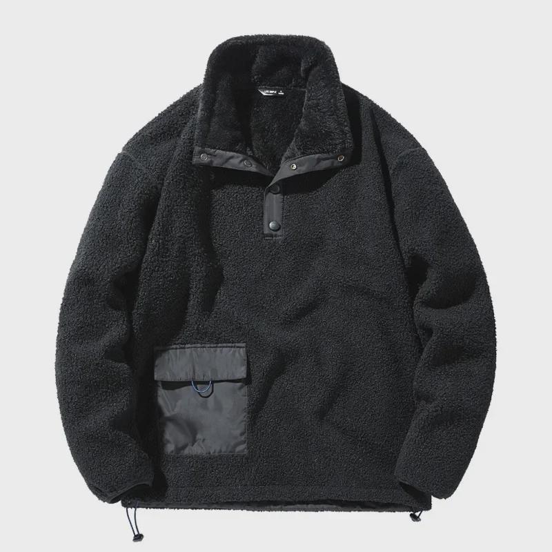 Мужская зимняя куртка-пуловер из флиса Teddy 76J61