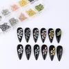 60Pcs/Box Snake Nail Charms with Rhinestones Elegant And Fashionable Nail Art Accessories for Women And Girls