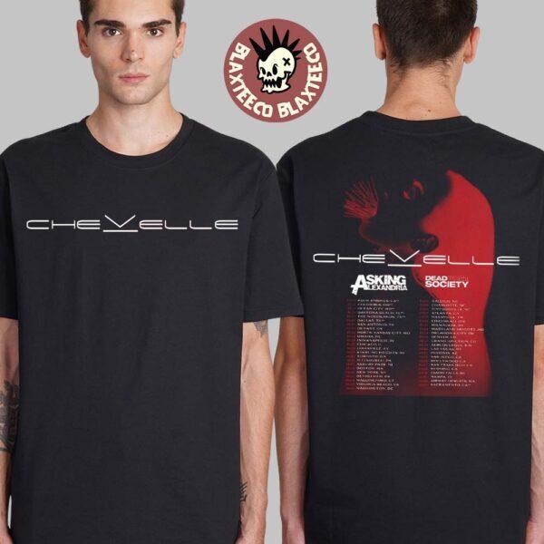 Chevelle 2025 Tour America Tour Dates Two Sides Unisex T-Shirt Size S To 5XL Unisex T-Shirt