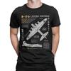 Мужские футболки B-17 Flying Fortress Humor Хлопковые футболки Истребитель Самолет Самолет Футболка Топы 4XL 5XL