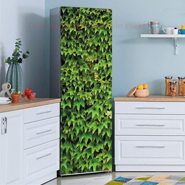 39 стилей на выбор, цветы, пейзаж, наклейка на холодильник, пилинг-палка, водонепроницаемая двойная дверь, морозильная камера, декор для шкафа, художественная роспись