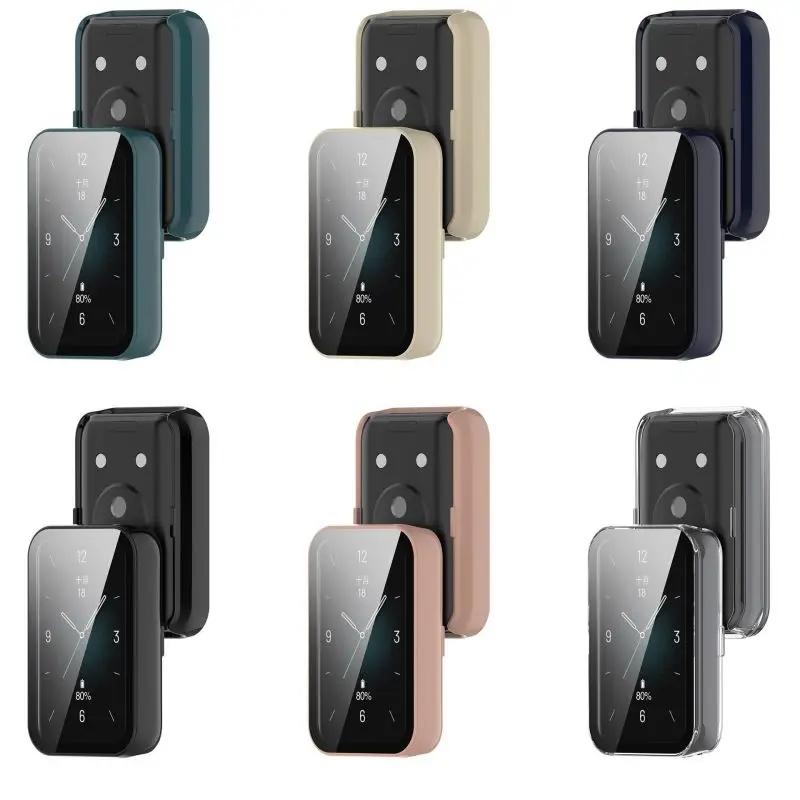 Закаленное стекло чехол для Honor Band 9 Samrt ремешок для часов полное покрытие BumperFilm защитный чехол бампер защитная пленка для экрана Band 9