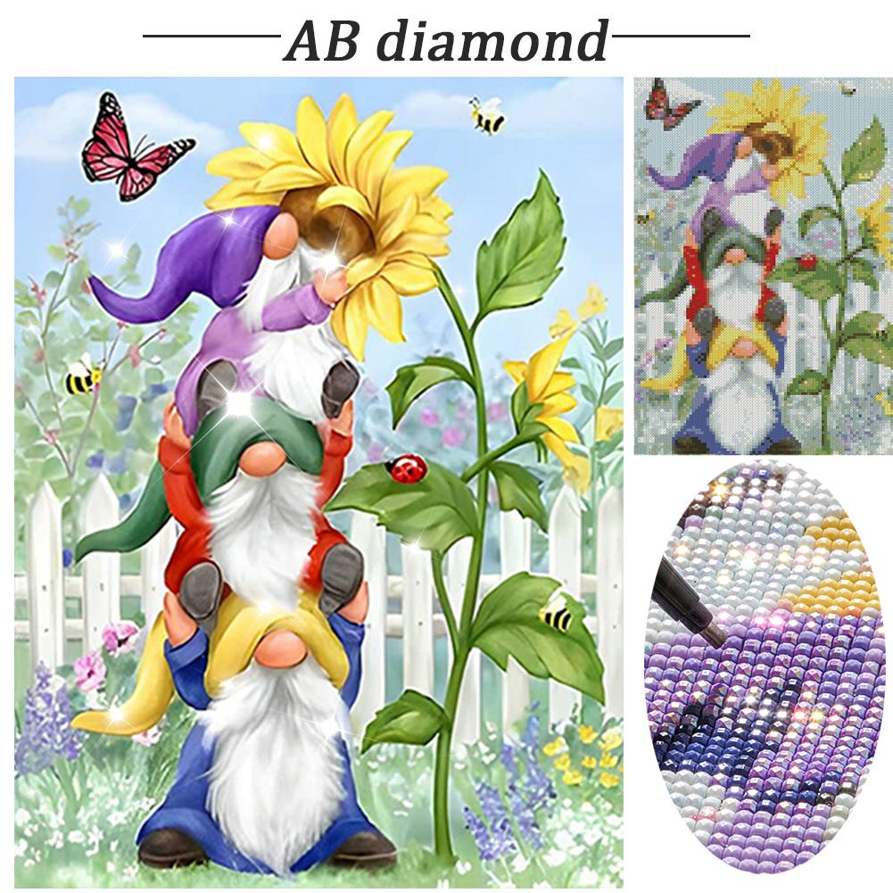 5D DIY Полная квадратная выкладка Частичная AB выкладка Алмазная живопись Декор павлин 45x35см