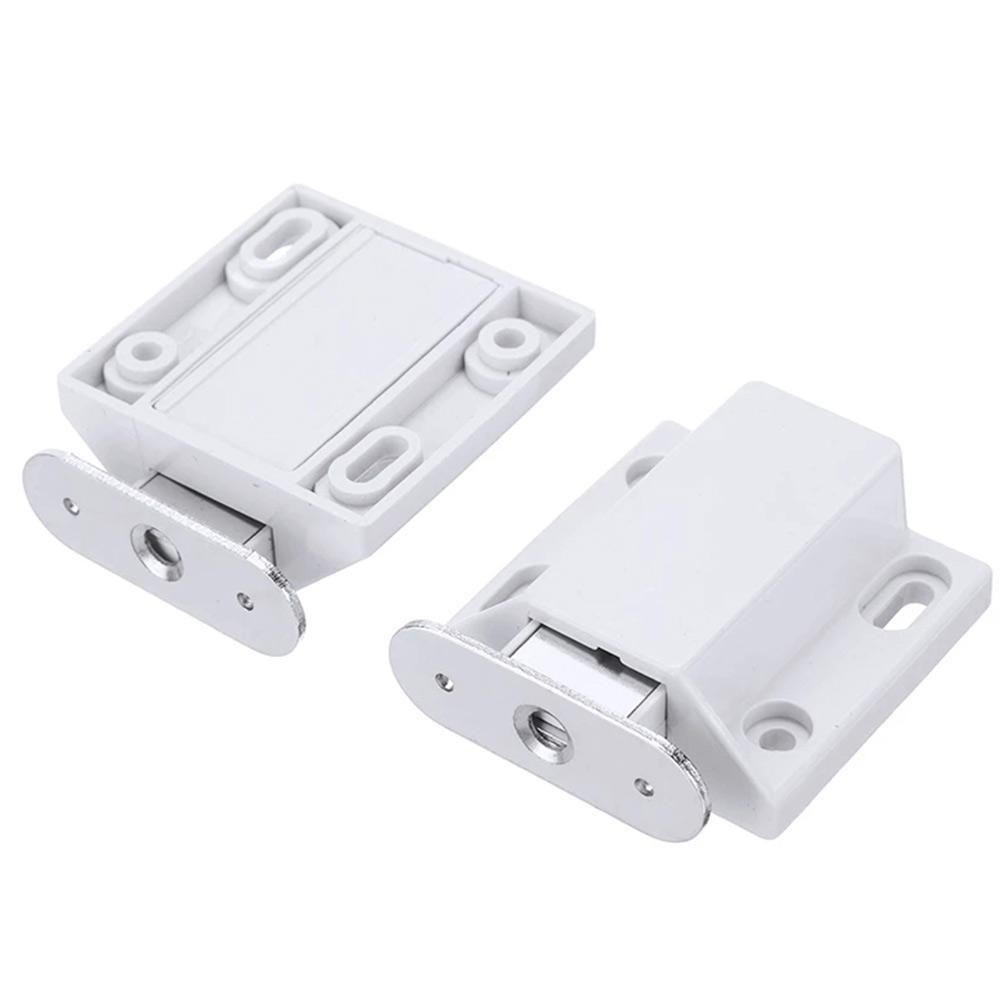 Screw Fixing Catches White 4 Pcs Black Catch Latch