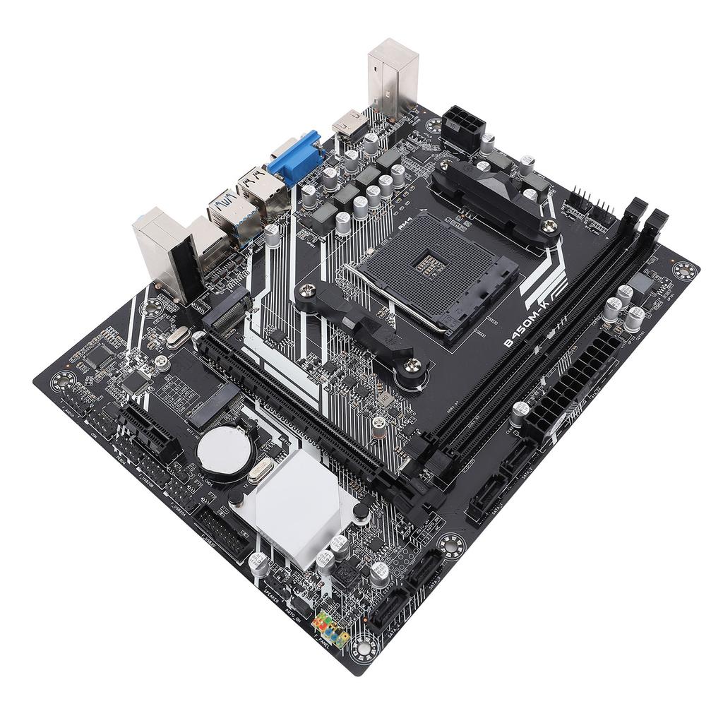 Материнская плата для ПК Игровая DDR4 Максимум 64 ГБ NVME M.2 PCIe 3.0 USB 3.0 Gigabit LAN для процессоров Ryzen 1-го и 5-го поколений B450M