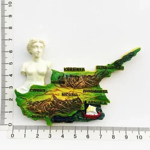 Кипрские магниты на холодильник Туристический сувенир Средиземноморский холодильник Магнитная наклейка Imanes Para El Refrigerador Украшение для дома