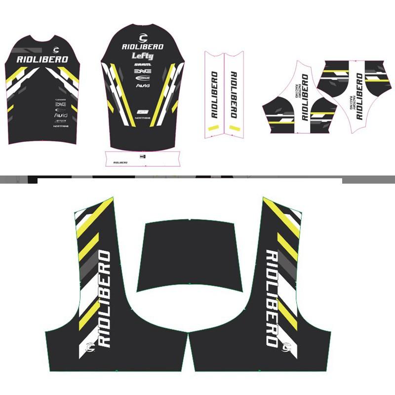 Men Women Cycling Jersey Set Short Sleeve Bib Shorts Breathable Performance Riding Outfit