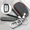 Leather Car Key Case For Hyundai Ix30 Ix35 Ix20 Tucson Elantra Verna Sonata Smart Remote Cover Keychain Protect Bag Accessories