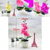 Phalaenopsis Faux Flower Arrangement With Injection Molded Craft For House Decoration And Gift
