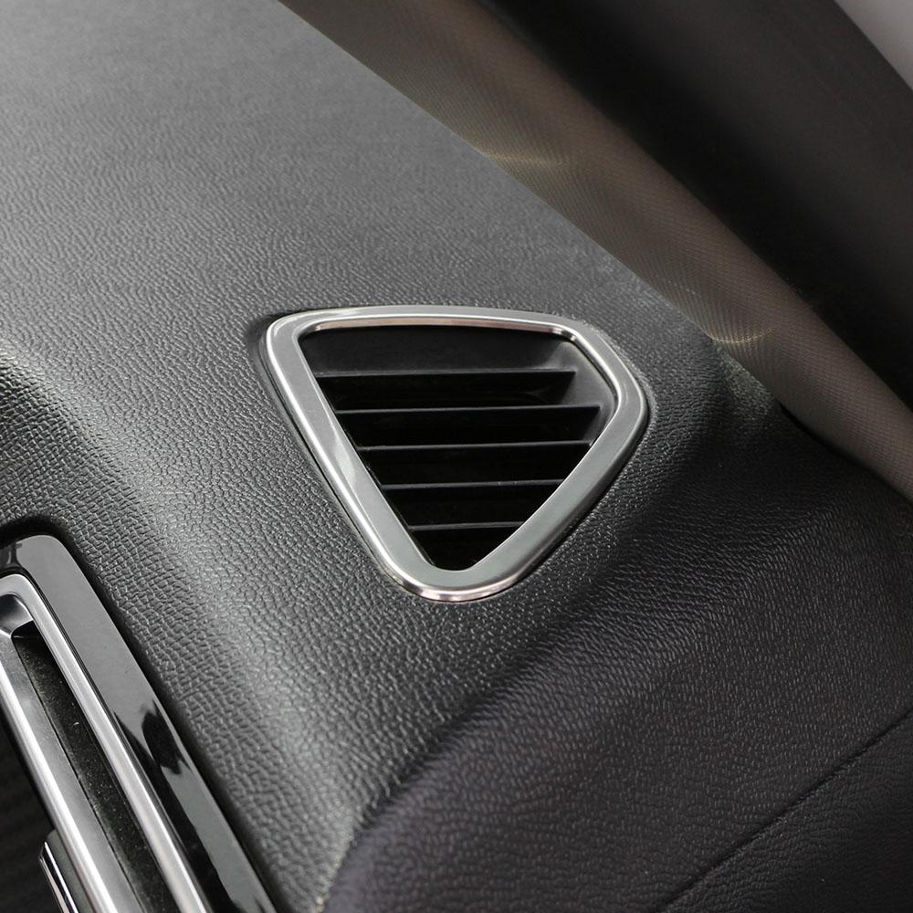 2 шт. Автостайлинг для Peugeot 2008 E2008 2020-2022 Наклейка-крышка накладки на выходное отверстие панели приборов автомобиля Наклейки-крышки из нержавеющей стали