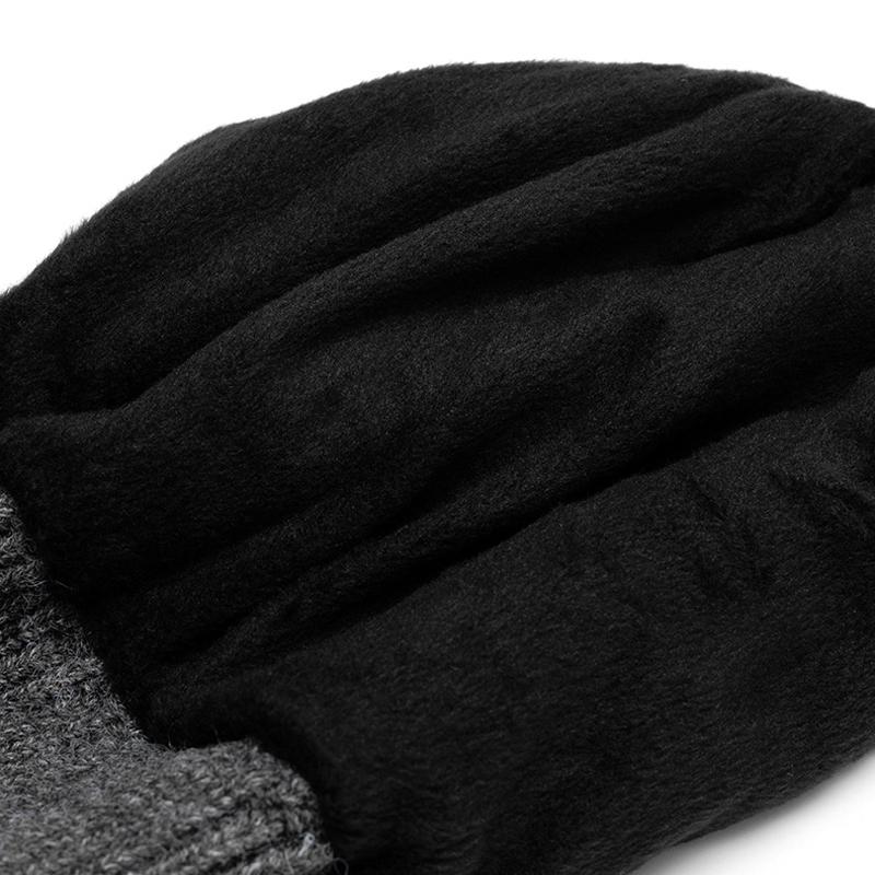 Большая шерстяная шапка мужская осенне-зимняя бархатная теплая вязаная шапка для езды на велосипеде ветрозащитная защита ушей холодостойкая шапка