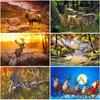 5D DIY Diamond Embroidery Mosaic Cross Stitch Kits Deer Diamond Painting Animals Picture Rhinestone Art Gift Handmade Home Decor