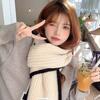 New Scarf for Women In Winter Ins Style Cute Casual Knitted Warm and Versatile Korean Style Atmosphere Sweet Style Scarf