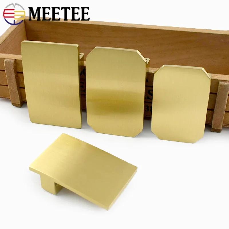 Meetee 35/40 мм Латунная Пряжка для Ремень Пояс Гладкий Хвост Зажим Застежка Замена Головки Ремень DIY Швейная Фурнитура Аксессуары