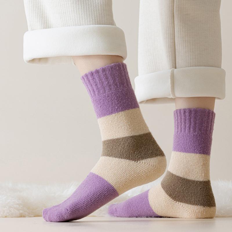 Women'S Socks Winter Warm Resistant Floor Sock Breathable Comfortable Soft Middle Sock Sleep Sox