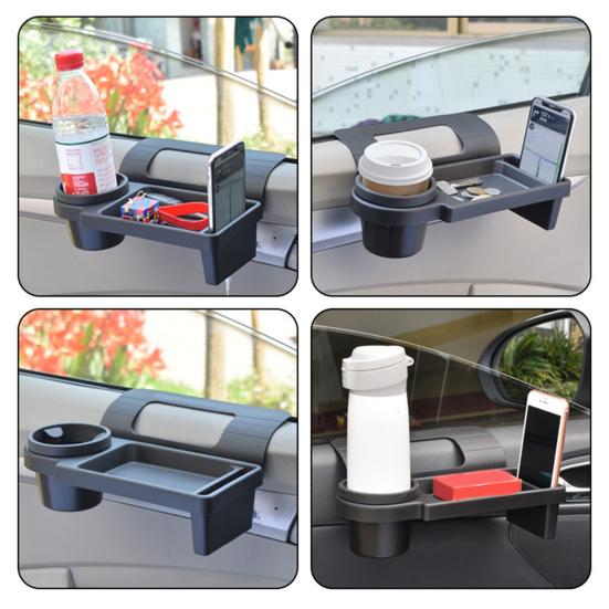 Многофункциональный подвесной органайзер для хранения в дверце автомобиля, держатель для телефона, стаканов и ключей, простая установка, карман на боковое стекло с портом для зарядки