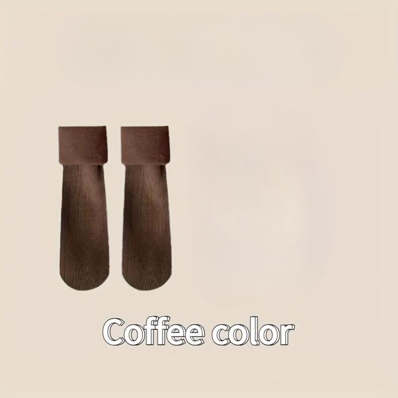 10-1 пара женских осенне-зимних толстых теплых носков для пола, большого размера, с вертикальной полоской, носки для снега, теплые носки с флисовой подкладкой в стиле гольф