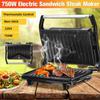 Electric Sandwich Steak Maker Dual Toast Grill Pan Non Stick Waffle Toaster Cake Breakfast Machine Kitchen Tools 750W 220V-240V