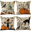 Halloween Pillow Case Spoof Pumpkin Living Room Sofa Cushion Set Bedroom Headboard Pillow Set Linen