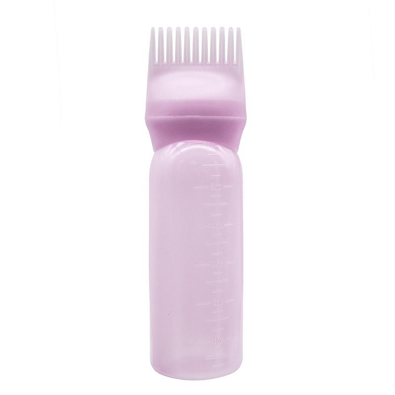 1PC 3 Color Oil Applicator Bottle For Hair Professional Hairdressing Dyeing Comb Bottles Barbershop Hairdresser Coloring Supplies