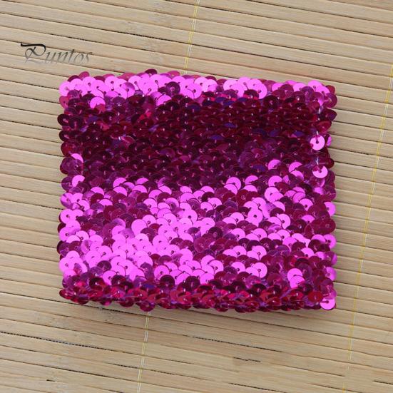 1 Pair Women Girls Shiny Sequins Bracelets Stretchy Sparkling Bracelet Cuffs Cosplay Dance Party Props