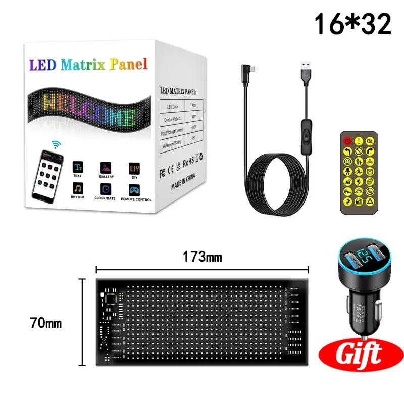 Eye LED Sign Truck Scrolling Advertising Remote Control Light Custom Text Pattern Animation Programmable Display for Truck