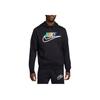 Nike Логотип Буквы Свободный крой Худи с длинным рукавом Мужские худи Черный FZ0772-010