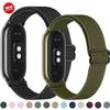 Плетеный ремешок для Xiaomi Mi Band 8 Эластичный нейлоновый Solo Loop Регулируемые ремешки для часов Замена Correa Браслет для Miband 10/9/8
