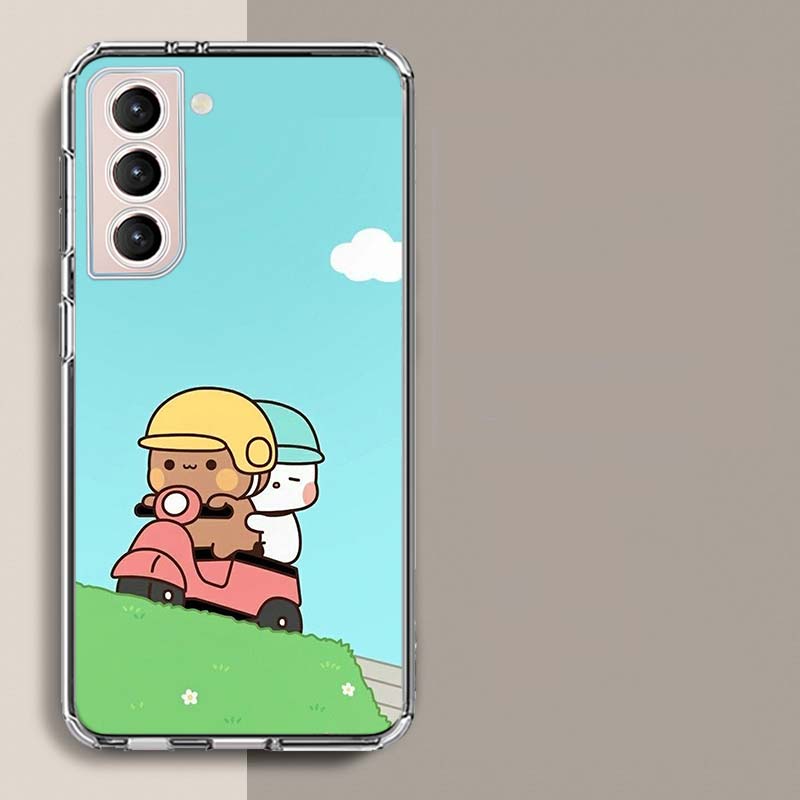 Милый чехол для телефона BuBu DuDu для Samsung A16 A26 A36 A56 A17 A15 A25 A35 A55 A14 A24 A34 A54 A04S A05S Galaxy Note 20 10 9 8 A9 A8