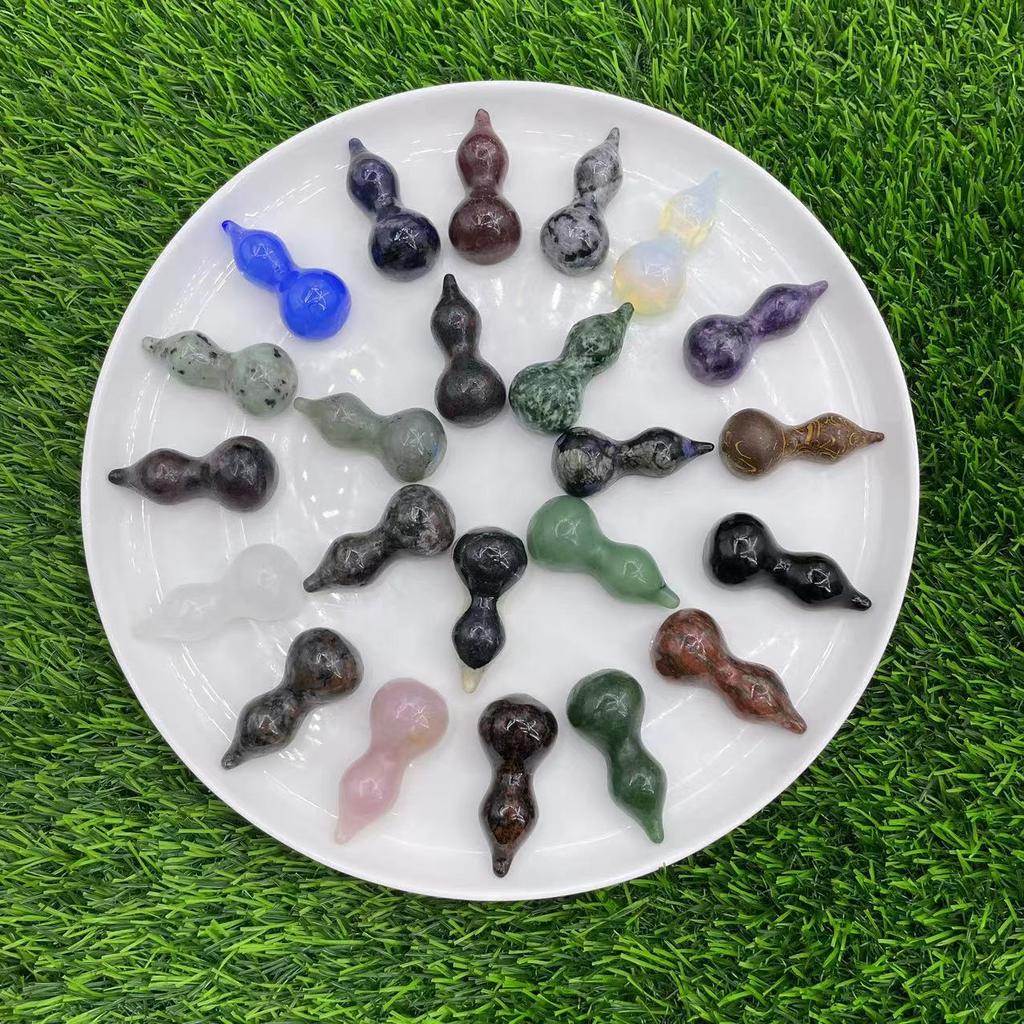 5.5cm Natural Stones Healing Gemstone Mini Size Carving Crafts Crystal Gifts Hallowmas Crystal Pen-rest