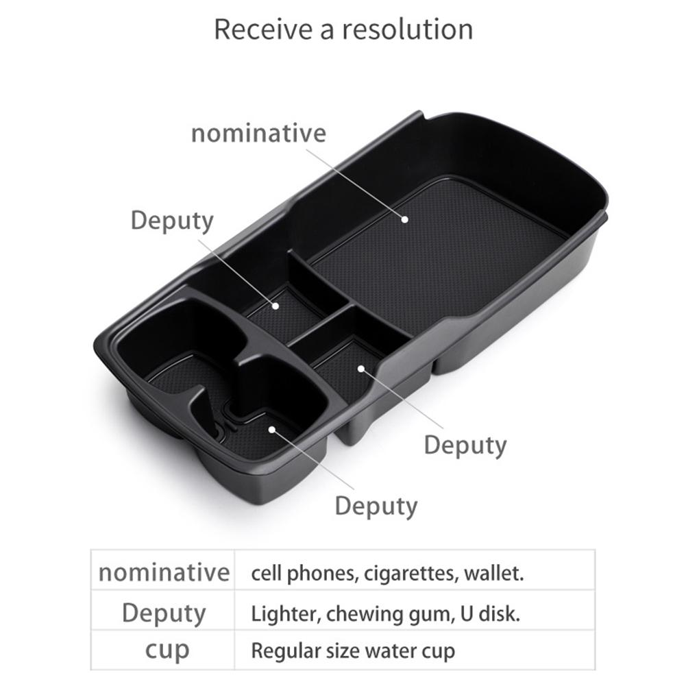 Car Storage Box For Kia EV6 2024+ Center Console Storage Case Lower Layer Trays Tidying Center Armrest Organizers Modification