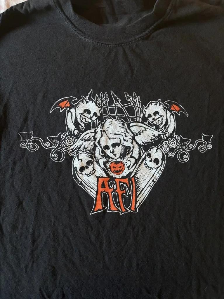 VTG AFI Band Halloween Heavy Cotton Black T Shirt S-5XL CM563 Unisex T-Shirt