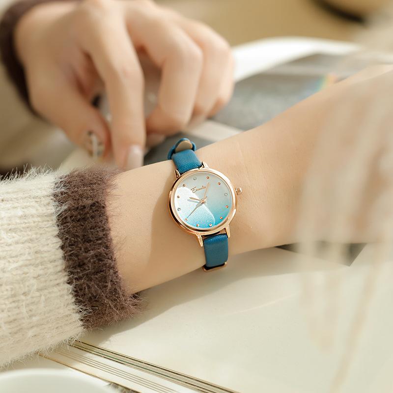 Watch Ladies Simple Small Fresh Fashion Gradient Ins Style Student Watch Quartz Watch